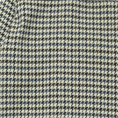 b.young Womens Beige Geometric Jacket Size 6 Button - Houndstooth