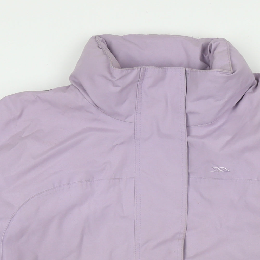 Trespass Womens Purple Jacket Size L Zip