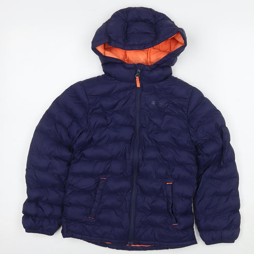 Mountain Warehouse Boys Blue Jacket Size 7-8 Years Zip