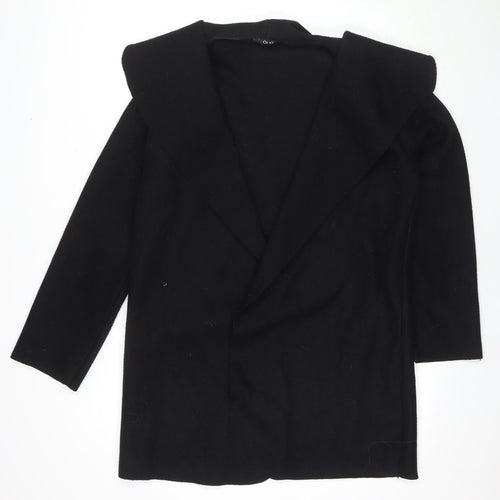 Quiz Womens Black Overcoat Coat Size 8