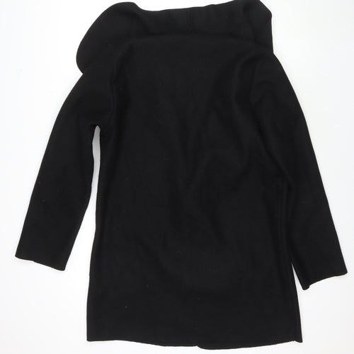 Quiz Womens Black Overcoat Coat Size 8