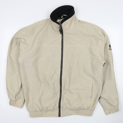Pringle Mens Beige Bomber Jacket Jacket Size L Zip