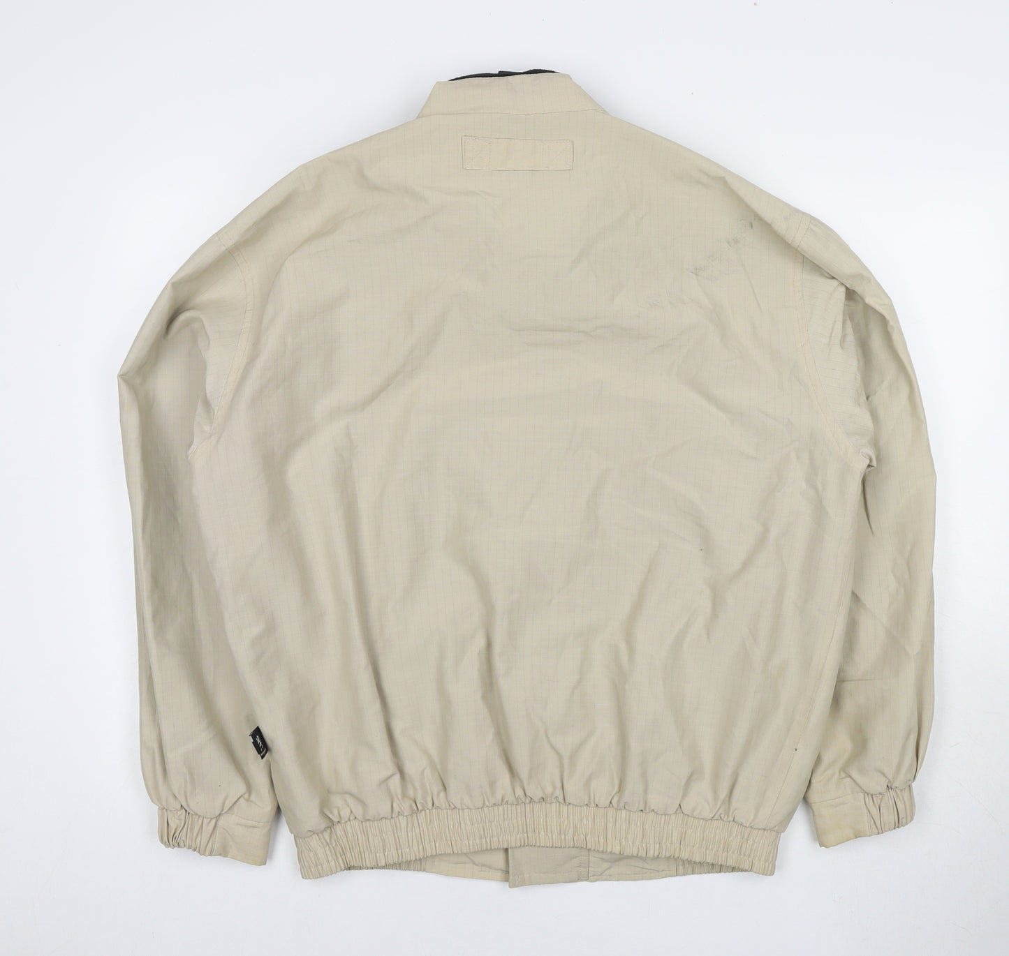 Pringle Mens Beige Bomber Jacket Jacket Size L Zip