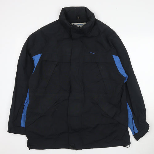 U.S. Athletic Mens Black Jacket Size M Zip - Technical