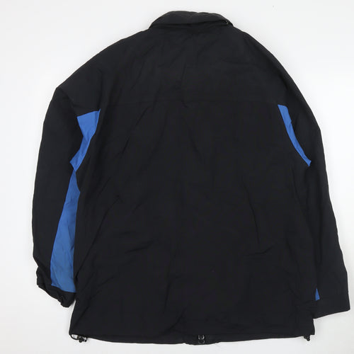 U.S. Athletic Mens Black Jacket Size M Zip - Technical