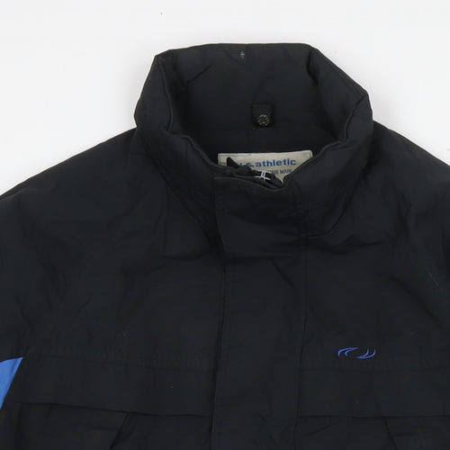 U.S. Athletic Mens Black Jacket Size M Zip - Technical