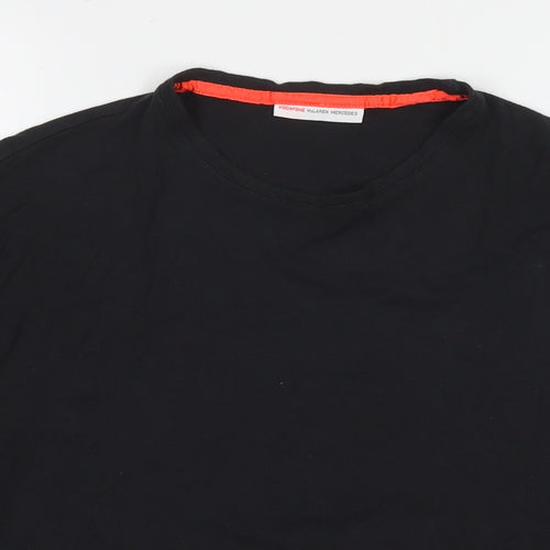 Vodafone Mclaren Mens Black Bamboo T-Shirt Size M Round Neck - Mercedes