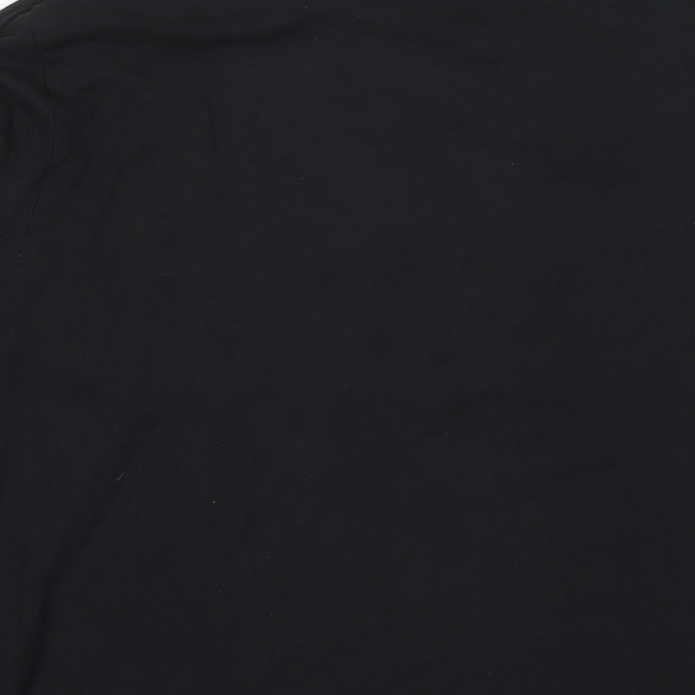 Vodafone Mclaren Mens Black Bamboo T-Shirt Size M Round Neck - Mercedes
