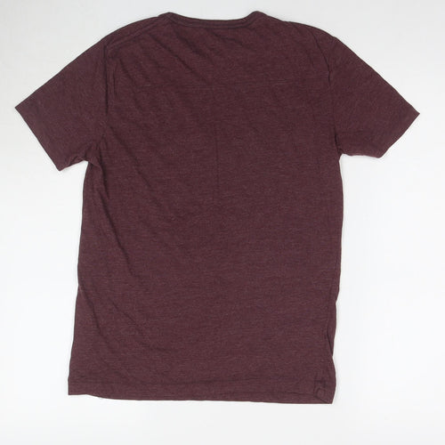 French Connection Mens Brown Cotton T-Shirt Size S Round Neck