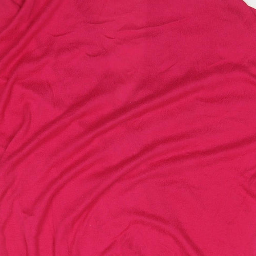 DKNY Womens Pink Cotton Basic Blouse Size M V-Neck
