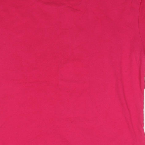 Mountain Life Womens Pink Cotton Basic T-Shirt Size 12 Round Neck - Volkswagen