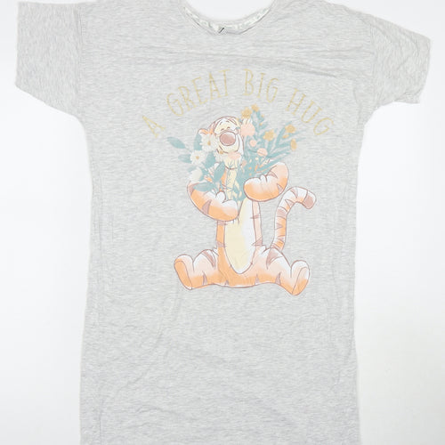 Disney Womens Grey Solid Viscose Top Dress Size 6 - Tiger A great big hug