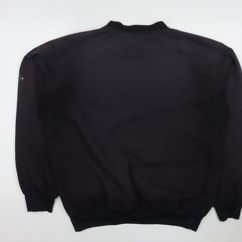 Dunlop Mens Black Polyester Pullover Sweatshirt Size L