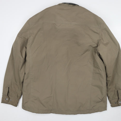 Atlantic Bay Mens Brown Jacket Size XL Zip