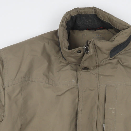 Atlantic Bay Mens Brown Jacket Size XL Zip