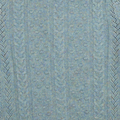 Fat Face Womens Blue Round Neck Nylon Pullover Jumper Size 10