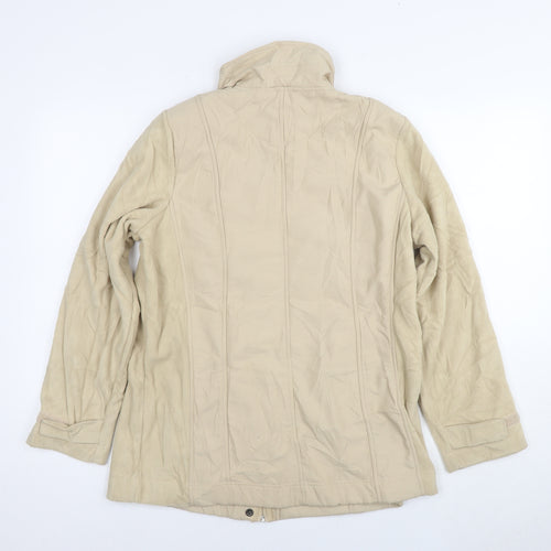 Daxon Womens Beige Jacket Size 16 Zip