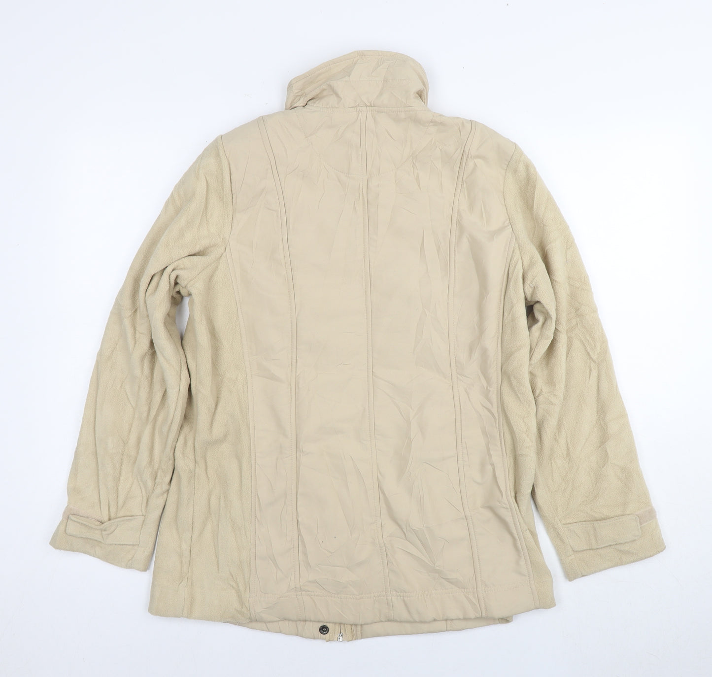 Daxon Womens Beige Jacket Size 16 Zip