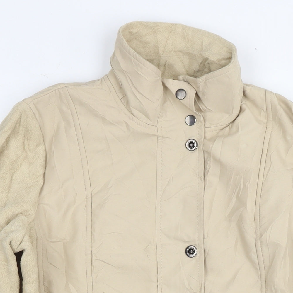Daxon Womens Beige Jacket Size 16 Zip