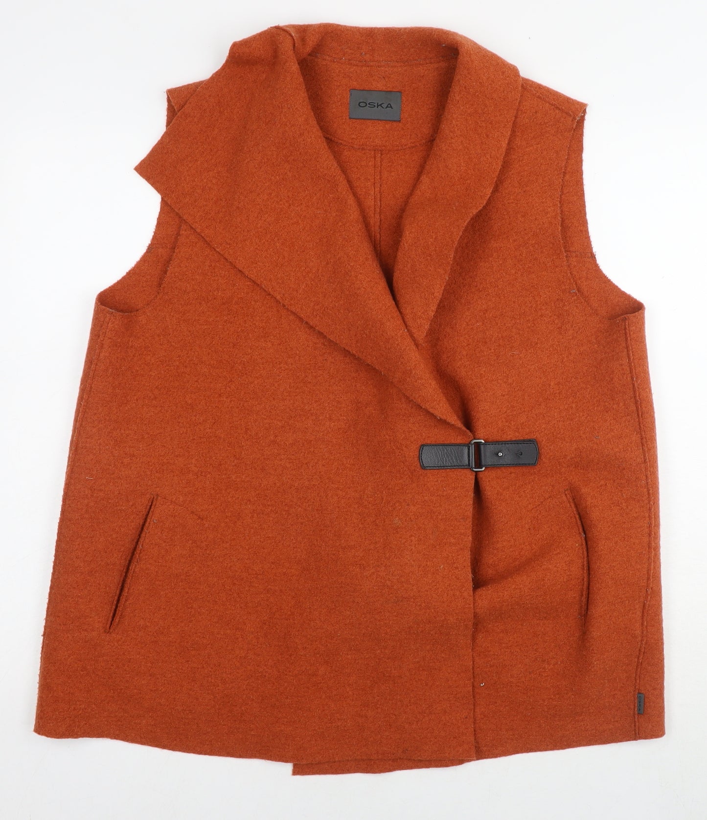 Osaka Womens Brown Kimono Coat Size M Buckle