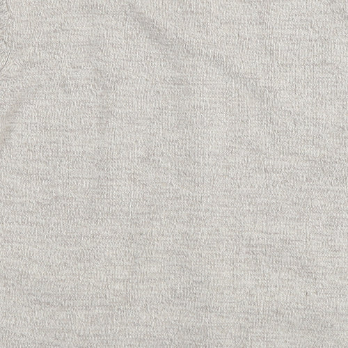 EWM Womens Beige Round Neck Acrylic Cardigan Jumper Size 14 - Size 14-16