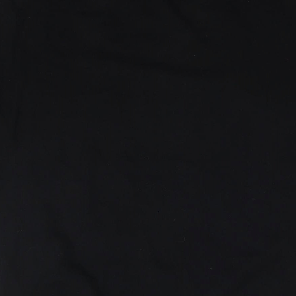 Autograph Mens Black Cotton T-Shirt Size S Round Neck