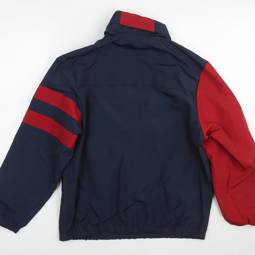 Arsenal Boys Blue Colourblock Anorak Jacket Size 12-13 Years Zip - Logo