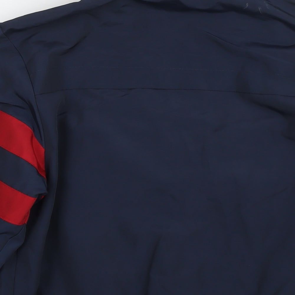 Arsenal Boys Blue Colourblock Anorak Jacket Size 12-13 Years Zip - Logo