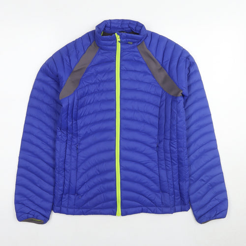 Lands' End Womens Blue Jacket Size XS Zip