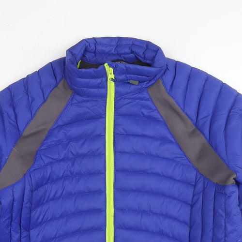 Lands' End Womens Blue Jacket Size XS Zip