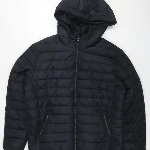 JACK & JONES Mens Black Jacket Size XL Zip
