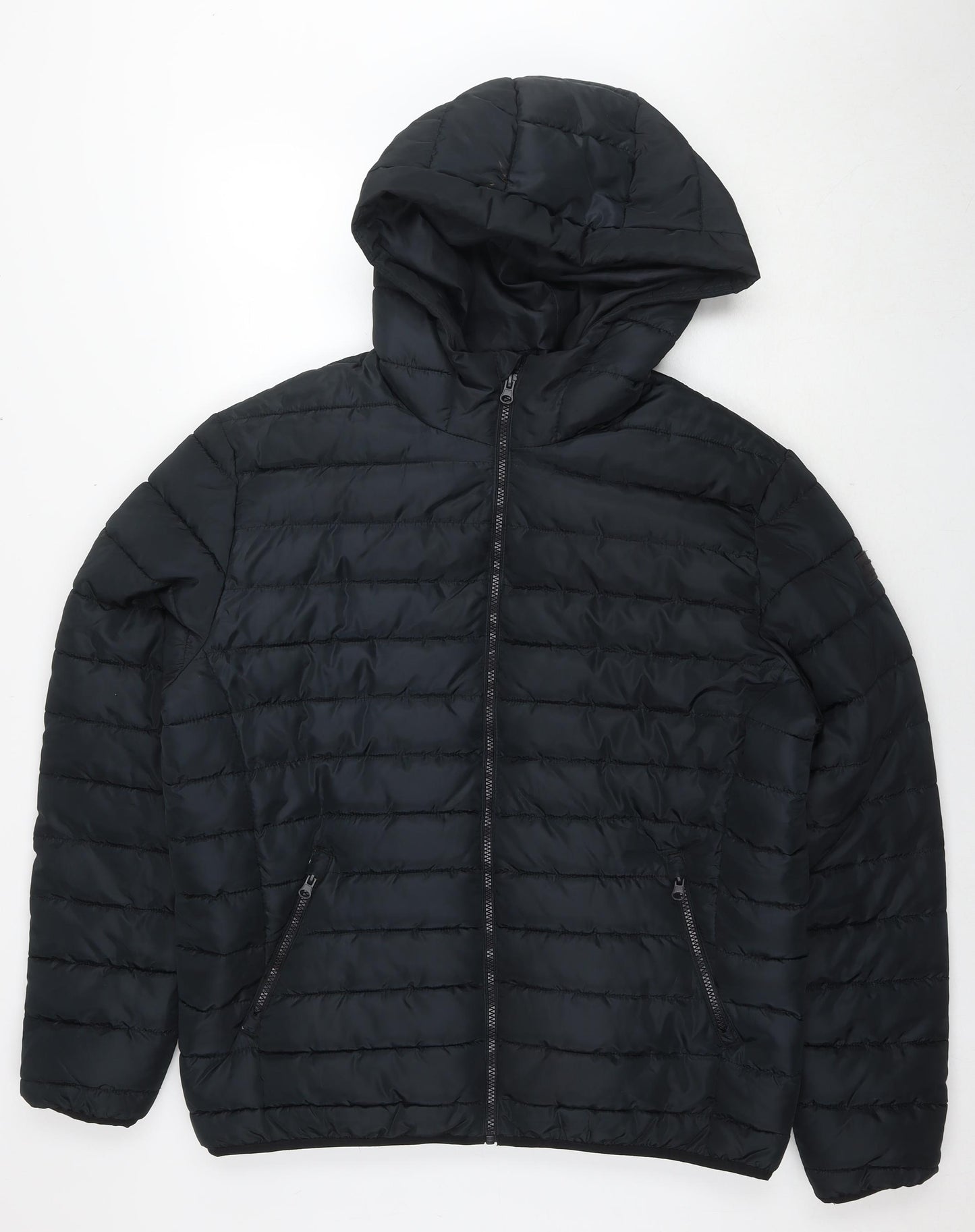 JACK & JONES Mens Black Jacket Size XL Zip