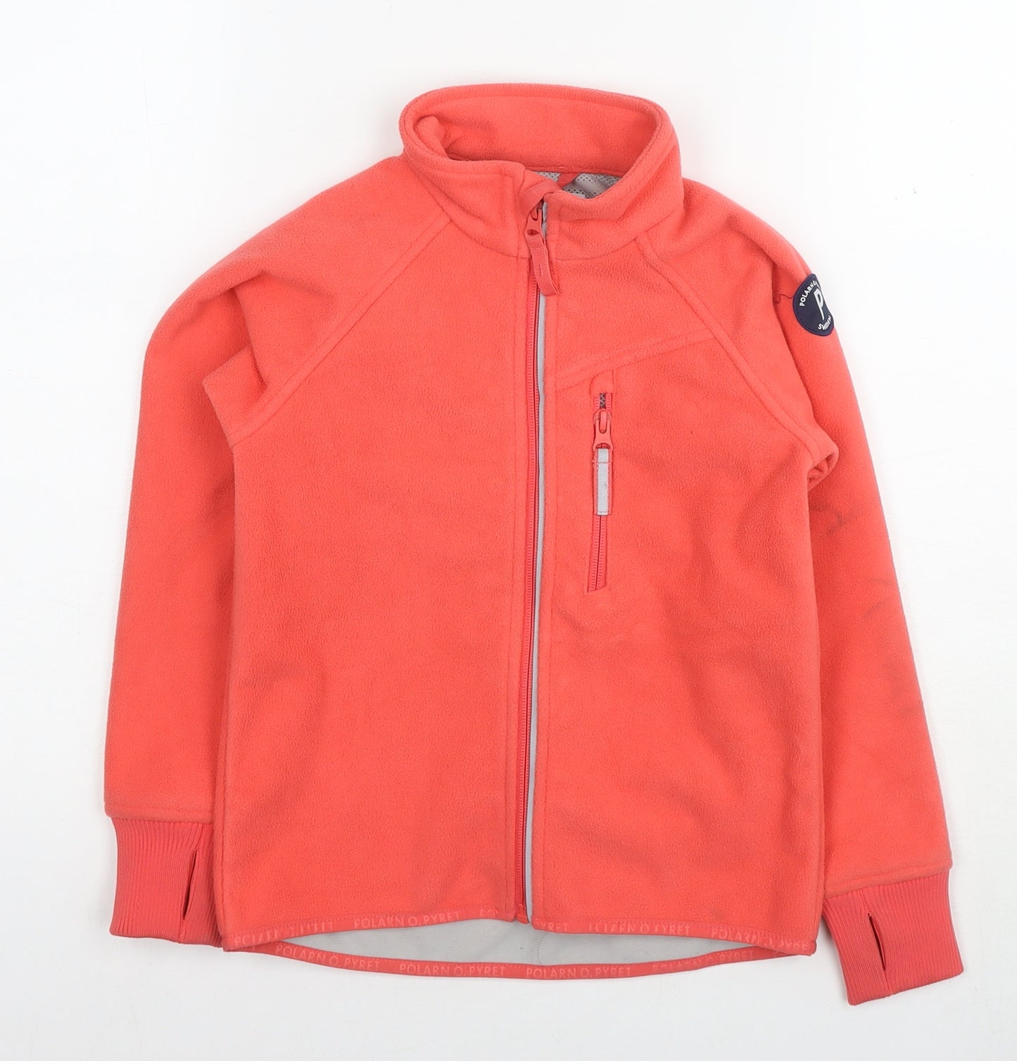 Polarn O. Pyret Girls Pink Jacket Size 5-6 Years Zip