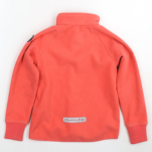Polarn O. Pyret Girls Pink Jacket Size 5-6 Years Zip
