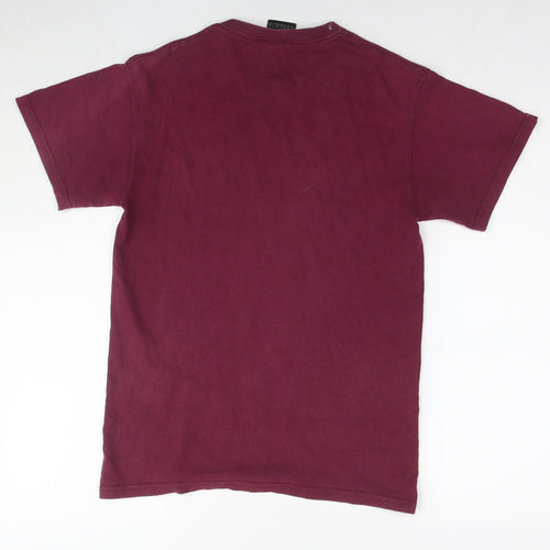 Prairie Mountain Mens Purple Cotton T-Shirt Size S Round Neck - San Francisco
