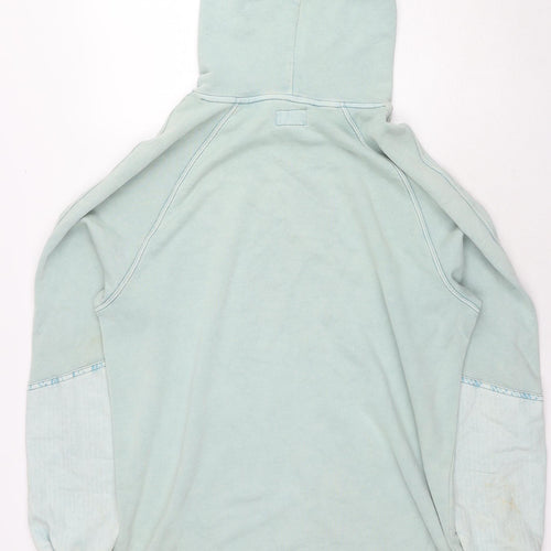 Converse Mens Blue Cotton Pullover Hoodie Size S