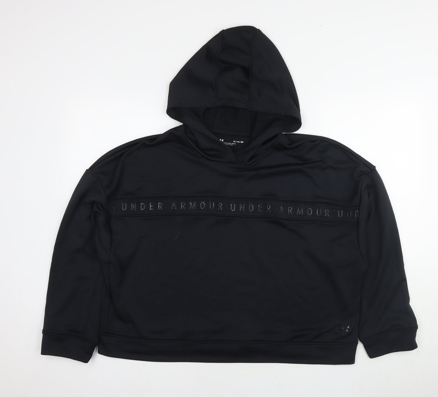 Under armour Womens Black Polyester Pullover Hoodie Size XL Pullover - Logo