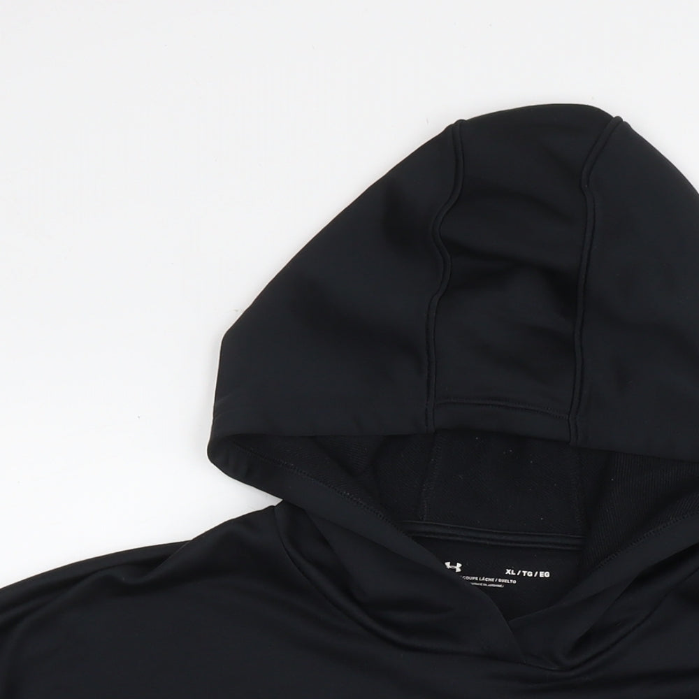 Under armour Womens Black Polyester Pullover Hoodie Size XL Pullover - Logo