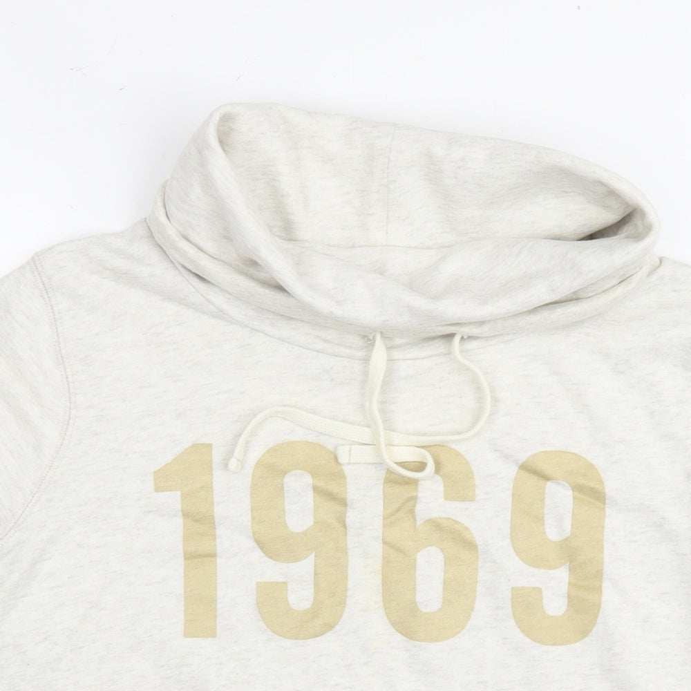 Gap Womens Ivory Cotton Pullover Hoodie Size M Pullover - 1969