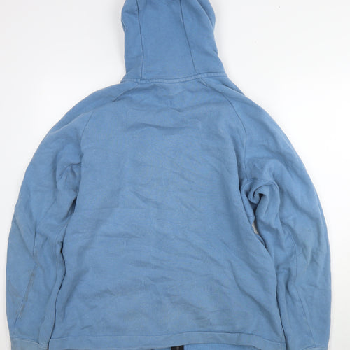 Nike Mens Blue Cotton Full Zip Hoodie Size XL