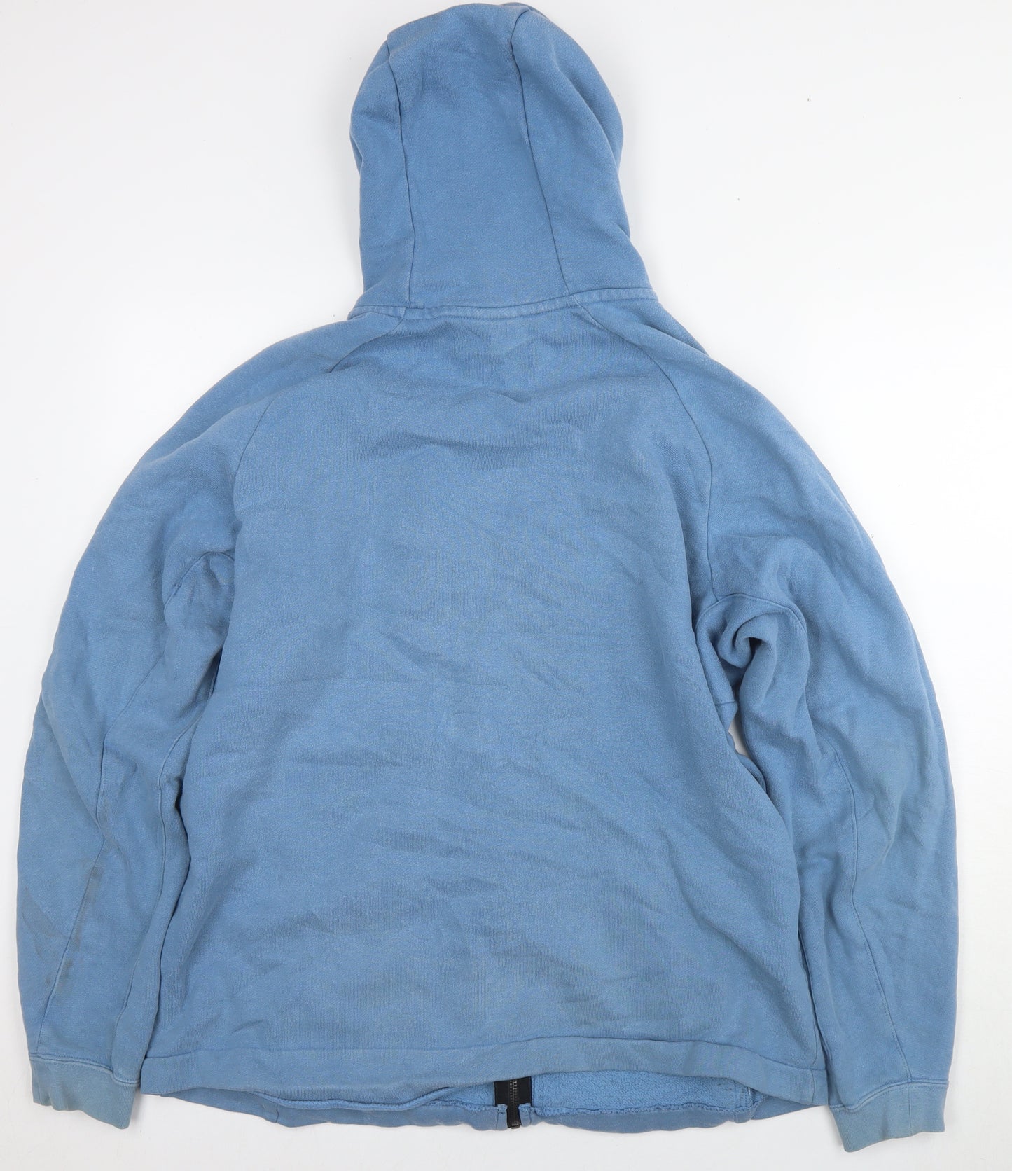 Nike Mens Blue Cotton Full Zip Hoodie Size XL