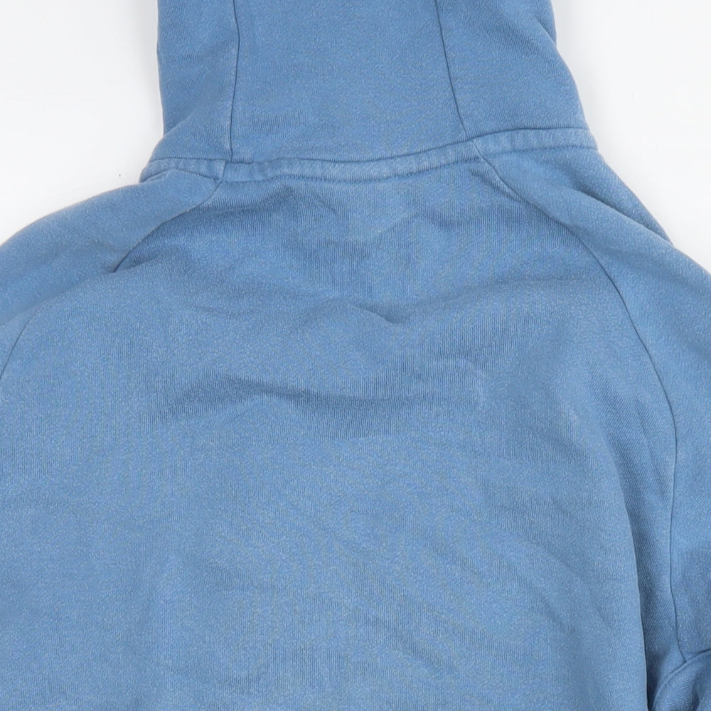 Nike Mens Blue Cotton Full Zip Hoodie Size XL