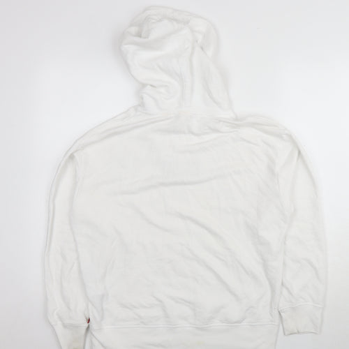 Levi's Womens White Cotton Pullover Hoodie Size S Pullover - Logo