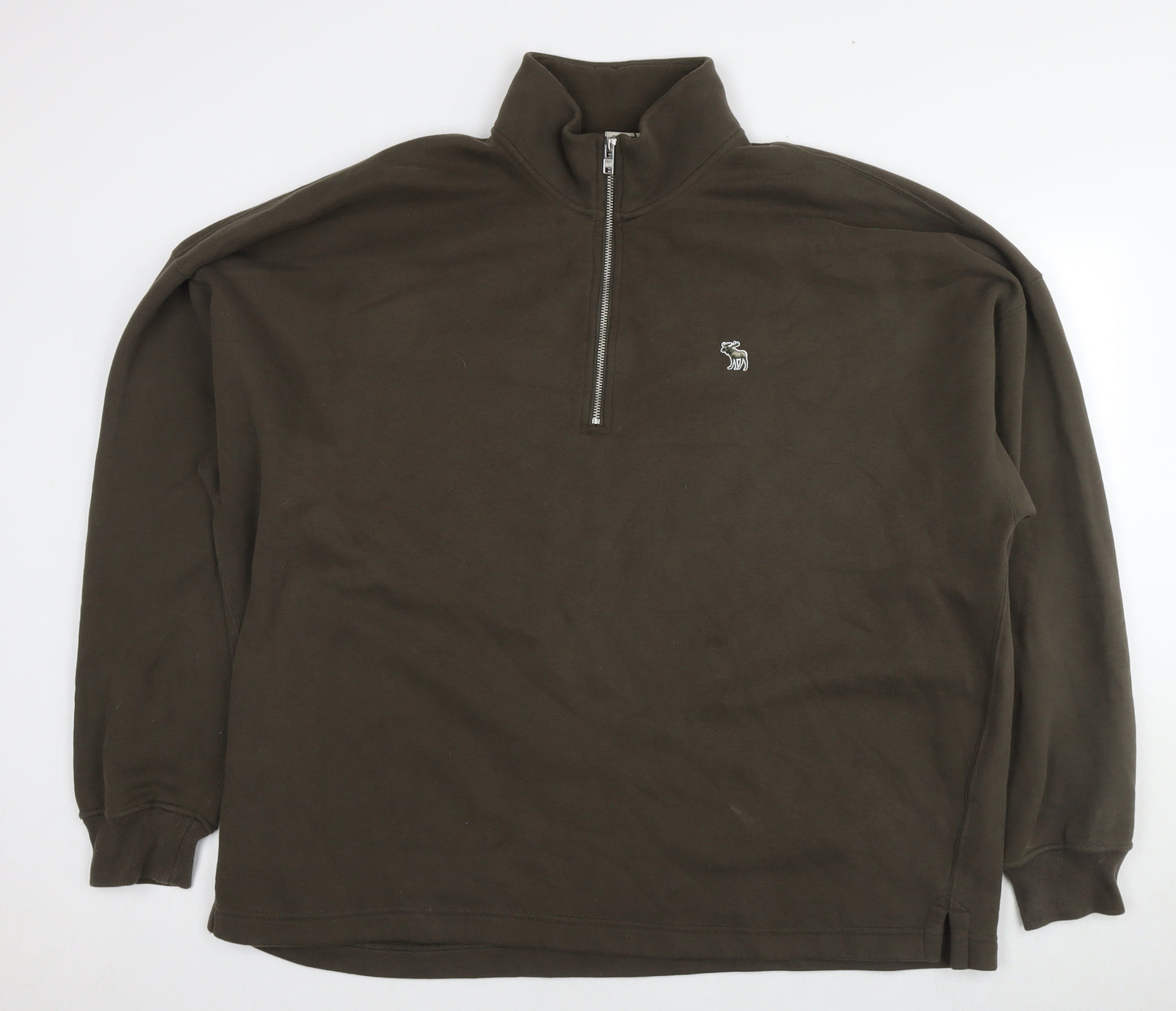 Abercrombie & Fitch Mens Brown Cotton Pullover Sweatshirt Size 2XL