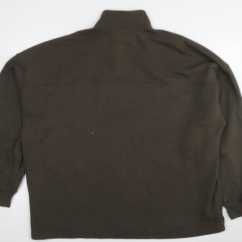 Abercrombie & Fitch Mens Brown Cotton Pullover Sweatshirt Size 2XL