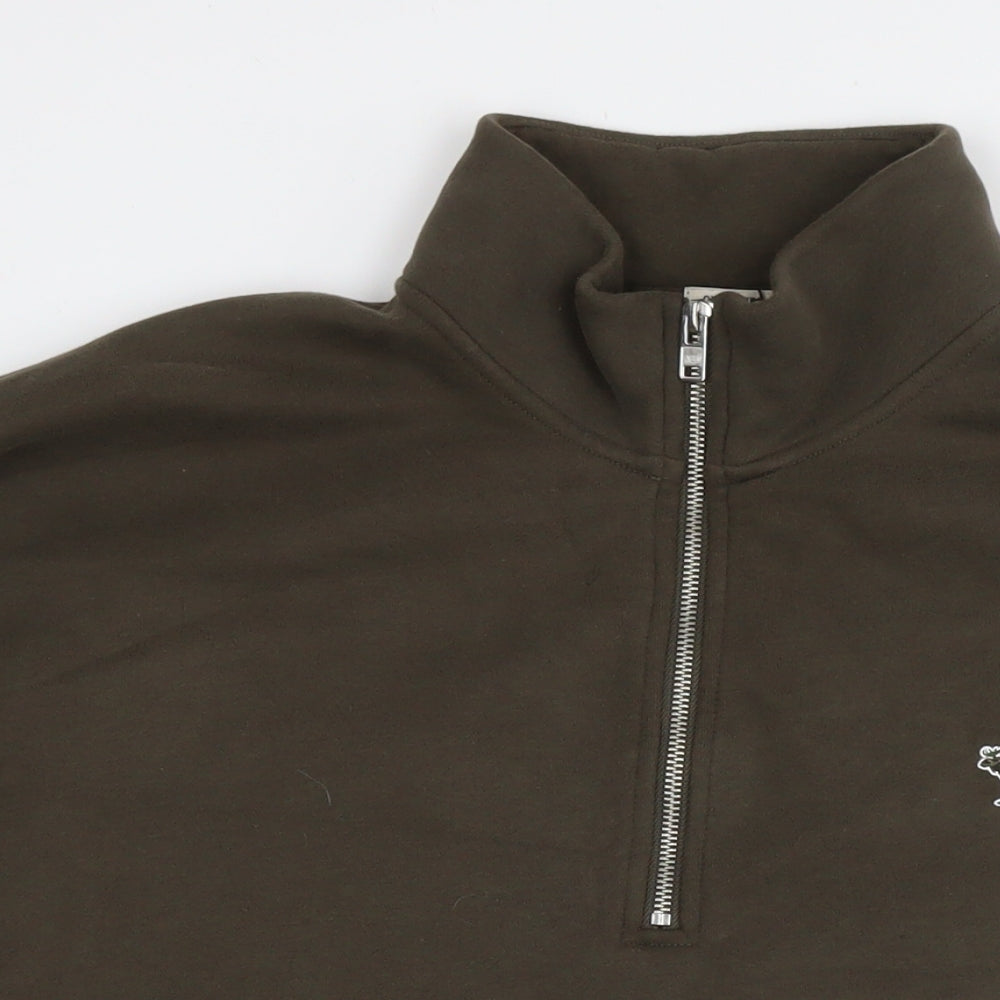 Abercrombie & Fitch Mens Brown Cotton Pullover Sweatshirt Size 2XL