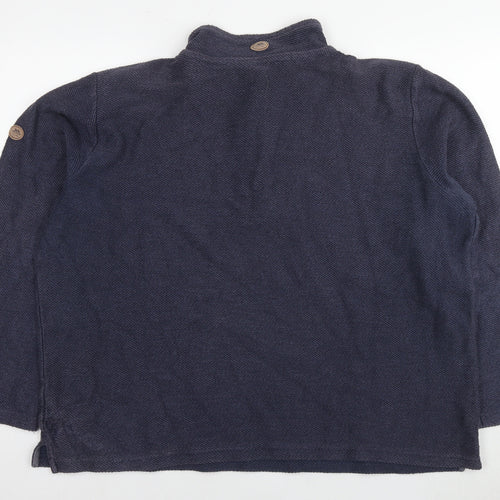 Trespass Mens Blue Cotton Pullover Hoodie Size 2XL