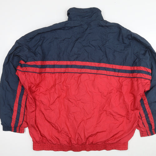 Athletic Works Mens Red Jacket Size XL Zip - Colourblock Pattern