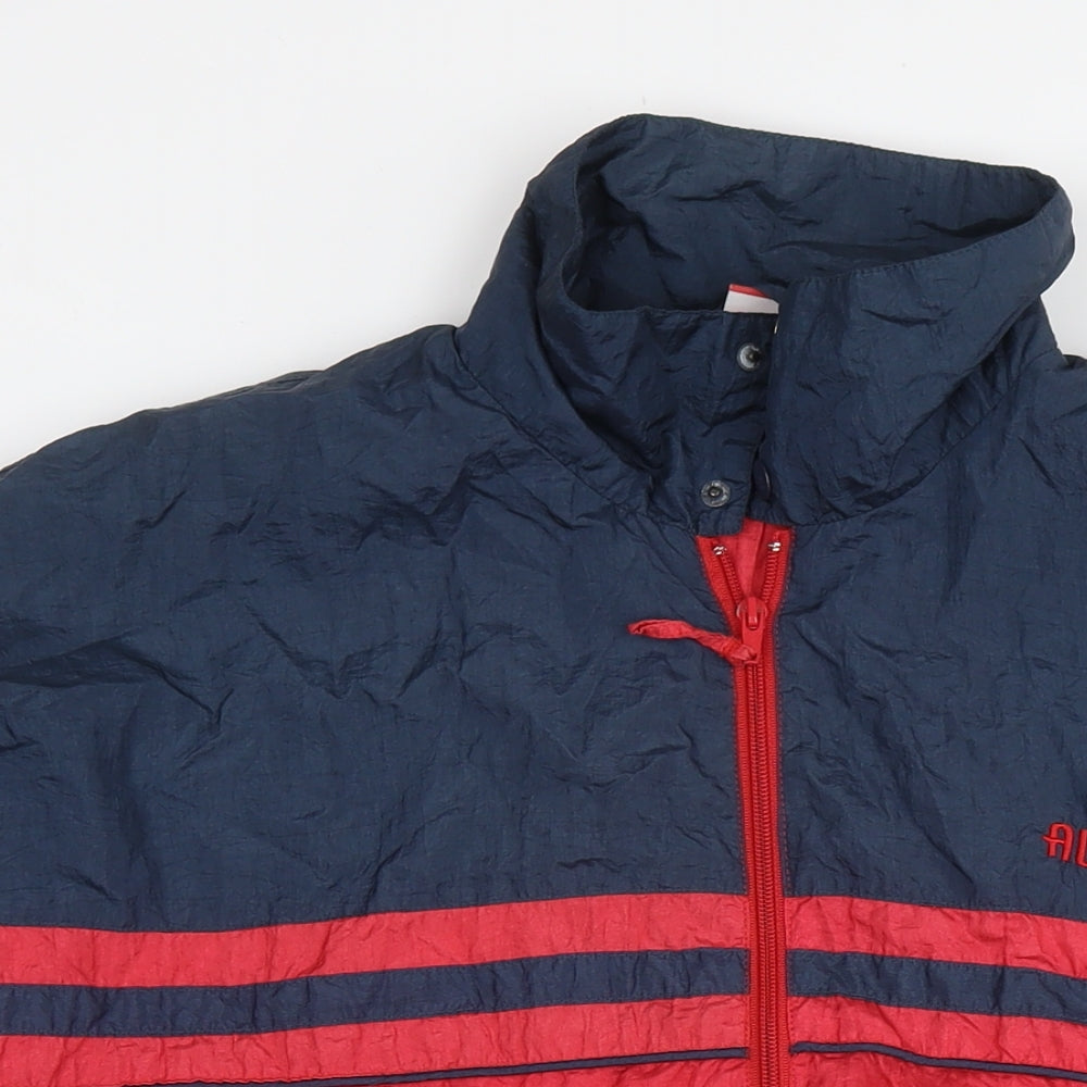 Athletic Works Mens Red Jacket Size XL Zip - Colourblock Pattern