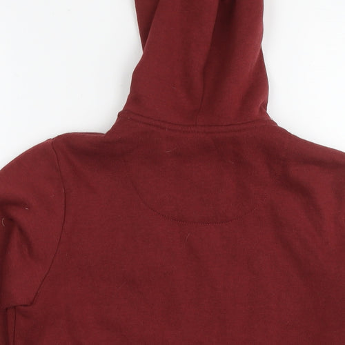 Element Boys Red Cotton Full Zip Hoodie Size 12 Years Zip